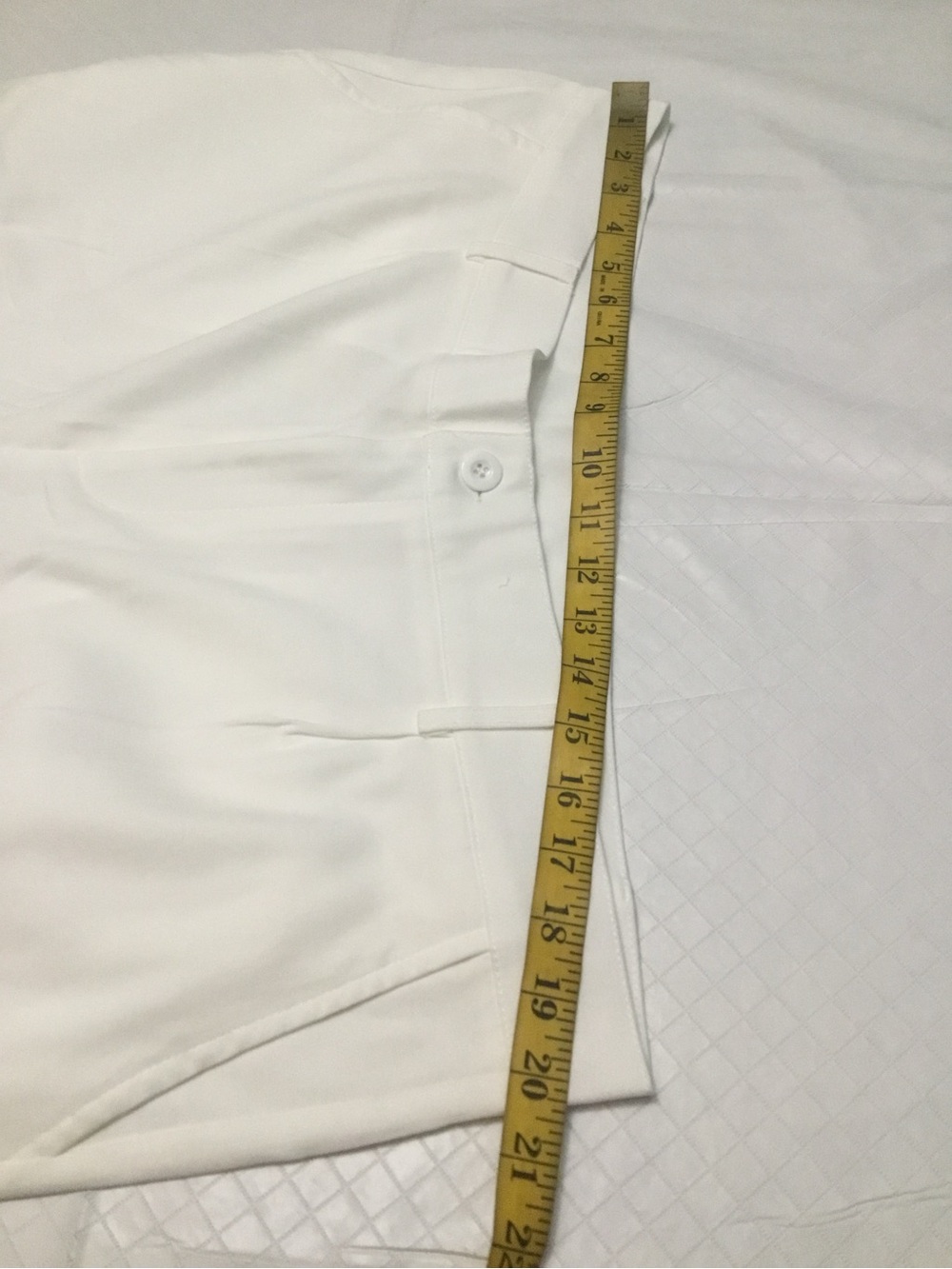 Men's White Classic Dress Pants - Picture 5 of 15